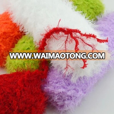 imitation fur coral velvet long haired mink coarse wool yarn